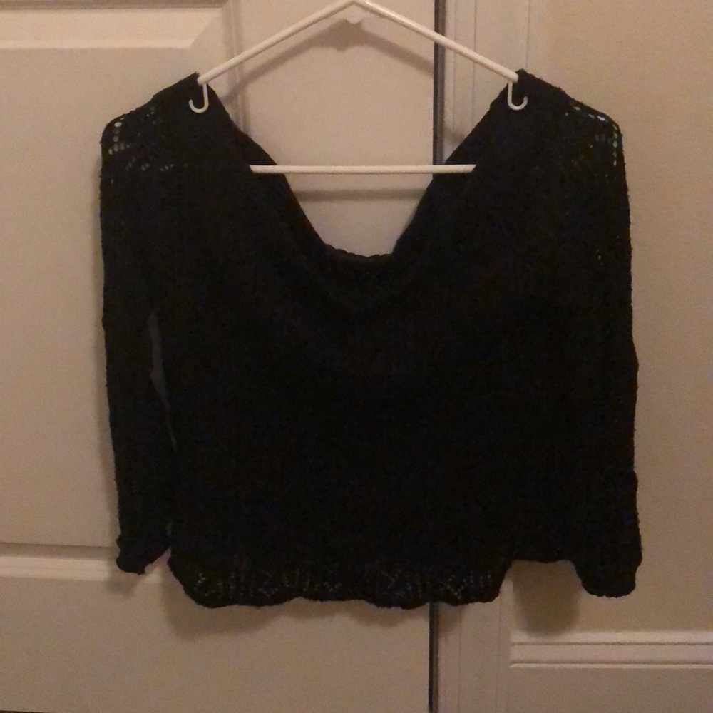 Bke red off the shoulder sweater
